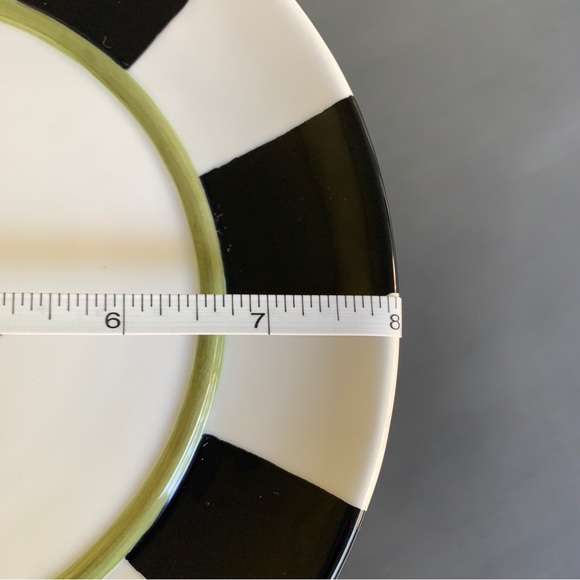 Department 56 Halloween Dessert Plate Striped Victorian Pumpkin - Picture 6 of 6